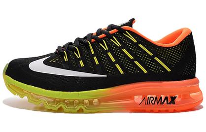 nike air max 2016 preto laranja e verde
