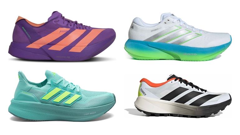 Tênis de corrida Adidas Adizero Adios Pro 4, Supernova Rise 3, Ultraboost 5 e Terrex Agravic 4