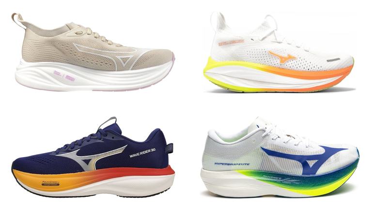 Melhores tênis para corrida Mizuno: Mizuno Neo Zen 2, Mizuno Neo Vista 3, Mizuno Wave Rider 30 e Mizuno Hyperwarp Elite